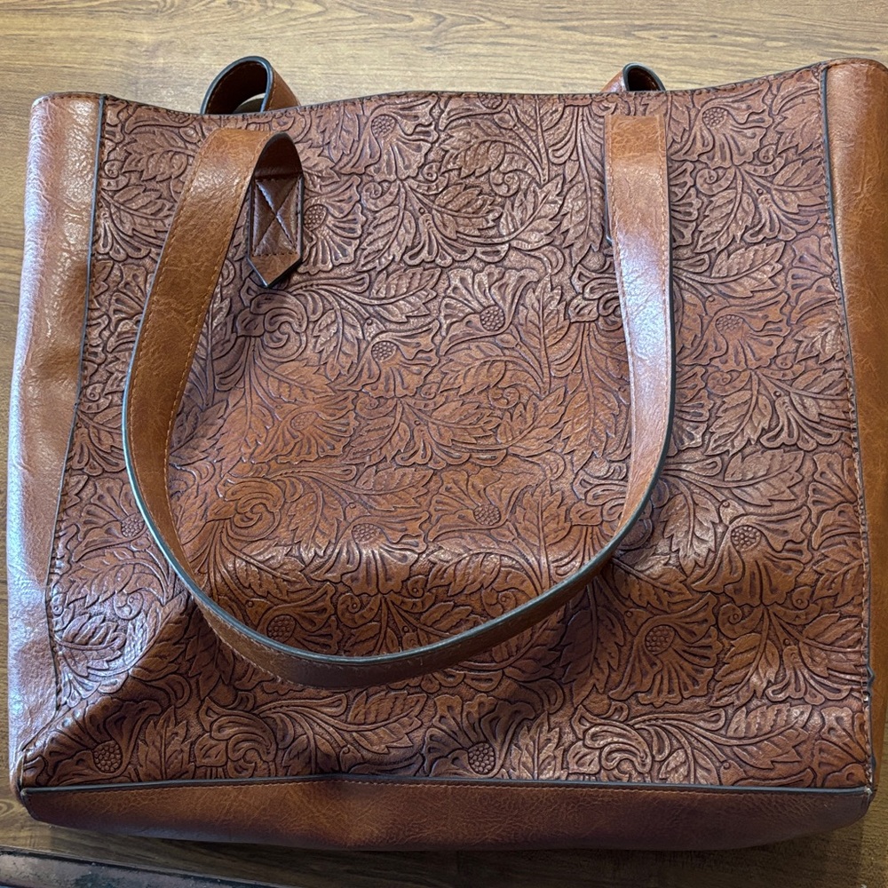 The Pioneer Woman Brown Floral Tote